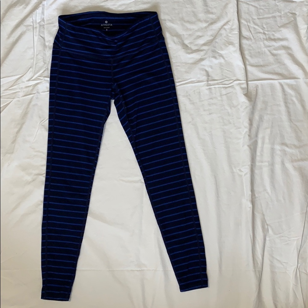 Athleta Navy & Royal Blue Leggings- Size S